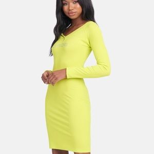 Bebe Crystal Logo Dress